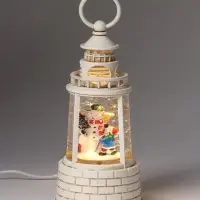 Фигура светодиодная &laquo;Маяк снеговик&raquo; 9&times;9&times;19 см, музыка