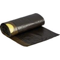 Мешки для мусора ПНД 30л 14мкм 20шт/рул черные 54x50см Гранит с зав-ми_СПБ