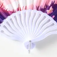 Веер пластик, текстиль "Спящие котики на полянке" МИКС 23 см Веер пластик, текстиль "Спящие котики на полянке" МИКС 23 см