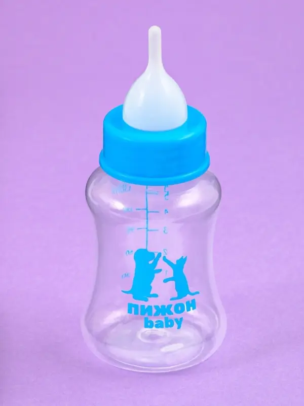 Набор для вскармливания животных &laquo;Пижон&raquo;, бутылочка 150 мл, 2 соски и ёршик
