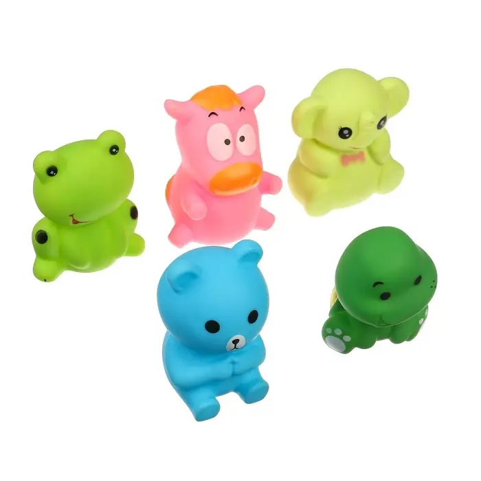 Резиновая игрушка для ванны Крошка Я &laquo;Малыш&raquo;, 7 см, с пищалкой, 1 шт., МИКС, Крошка Я