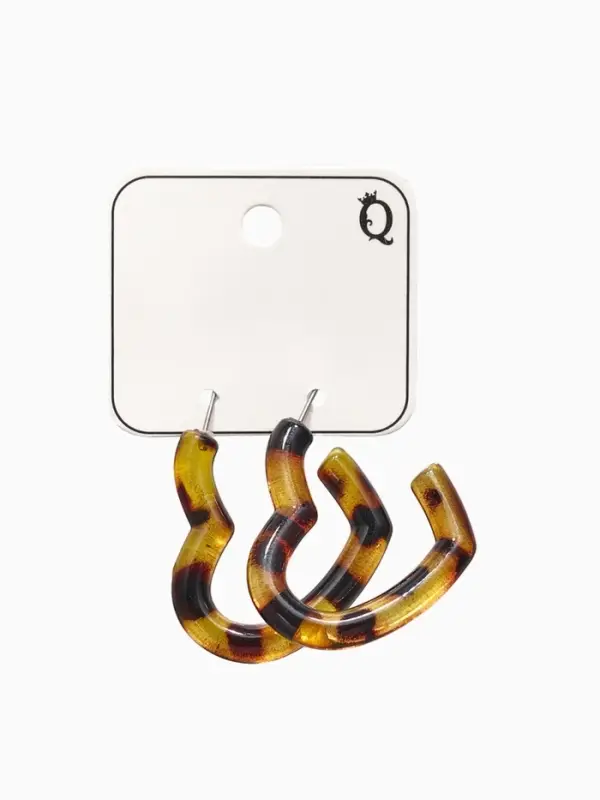 Серьги акрил &laquo;Леопард&raquo;, сердце, цветной в серебре