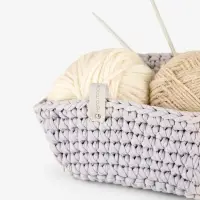 Бирка с кнопкой Hand made, кожзам, 10 шт., 8&times;1.5 см, серая