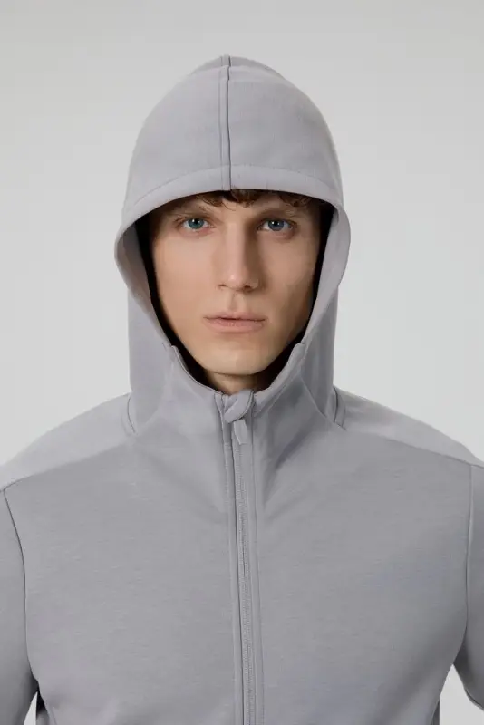 Куртка с капюшоном унисекс Begi, серая, размер M Куртка с капюшоном унисекс Begi, серая, размер M