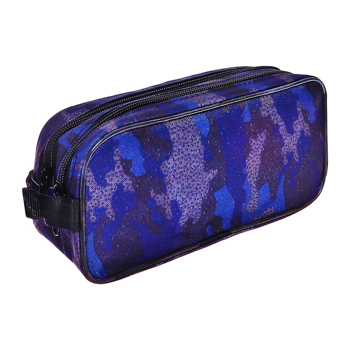 Пенал мягкий 2 отделения, 100 х 220 х 70, с ручкой, стандарт, МИКС Пенал мягкий 2 отделения, 100 х 220 х 70, с ручкой, стандарт, МИКС