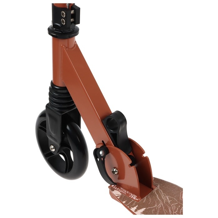 Самокат GRAFFITI, складной, колёса PU 145 мм, ABEC 7, амортизатор передний, алюминиевый