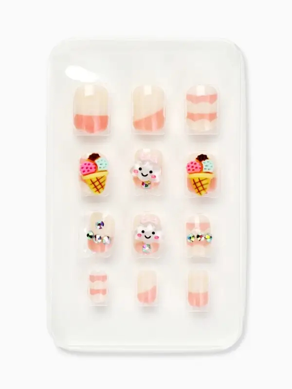 Детские накладные ногти &laquo;Корги&raquo;, 12 шт.