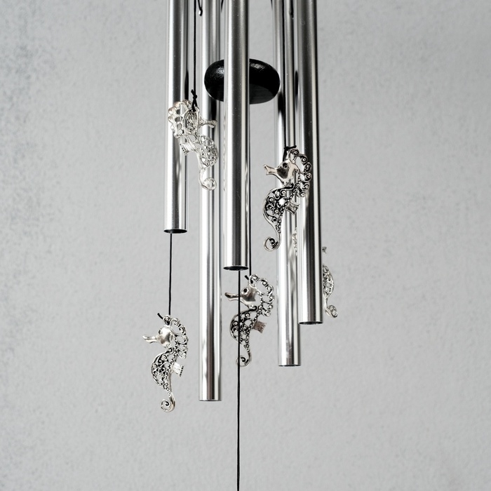 Музыка ветра металл Музыка ветра металл "Морские коньки" 5 трубок 60 см