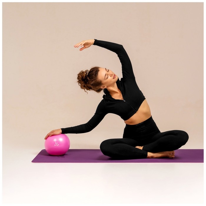 Мяч для йоги и пилатеса Sangh, d=25 см, 100 г, цвет розовый Мяч для йоги и пилатеса Sangh, d=25 см, 100 г, цвет розовый