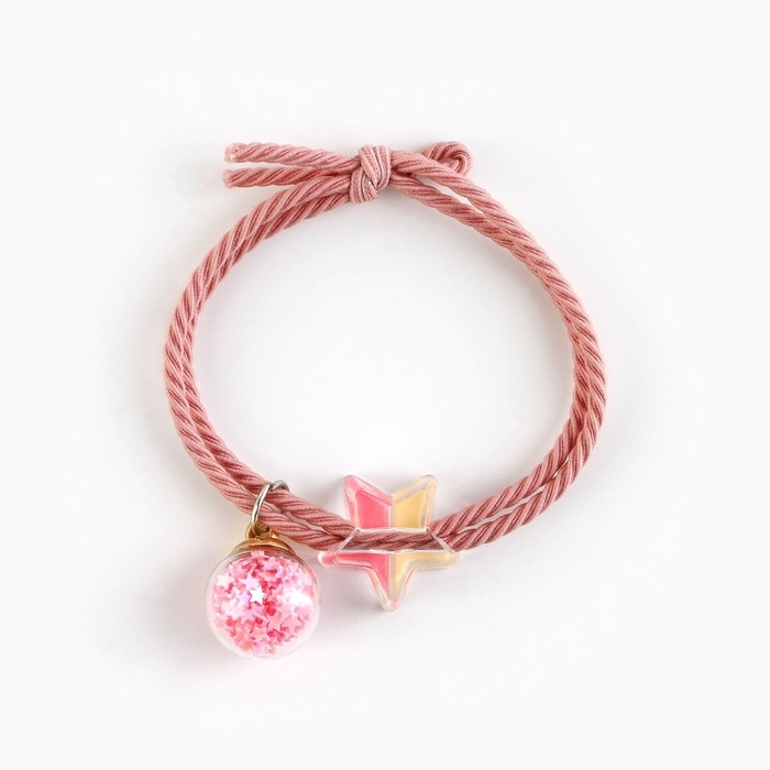 Резинка для волос новогодняя «Самой очаровательной» на Новый год, диам, 5 см Резинка для волос новогодняя «Самой очаровательной» на Новый год, диам, 5 см