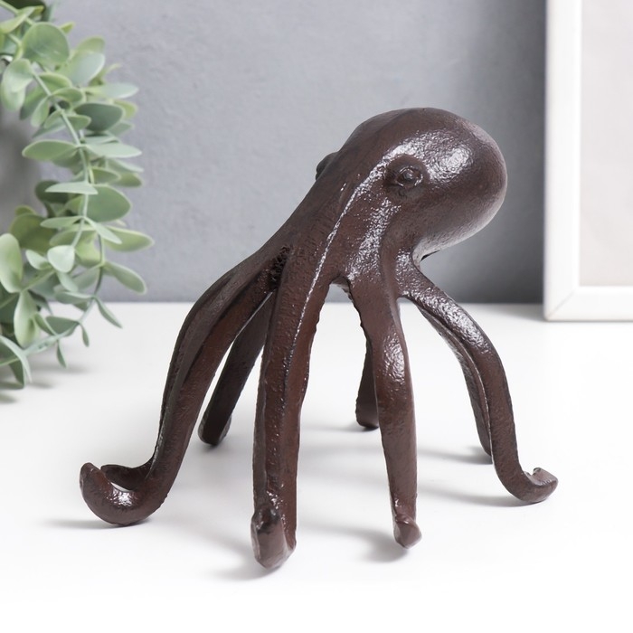 Сувенир чугун подставка Сувенир чугун подставка "Осьминог" 14х13 см