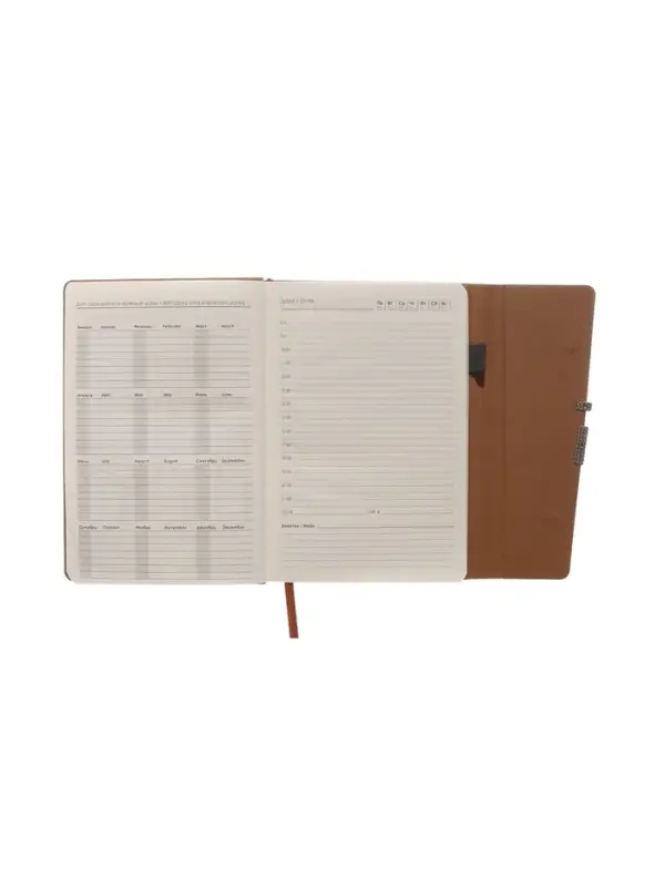 Ежедневник недатированный формат А5, с клапаном, 96л, линия, пвх, Зеленый Ежедневник недатированный формат А5, с клапаном, 96л, линия, пвх, Зеленый