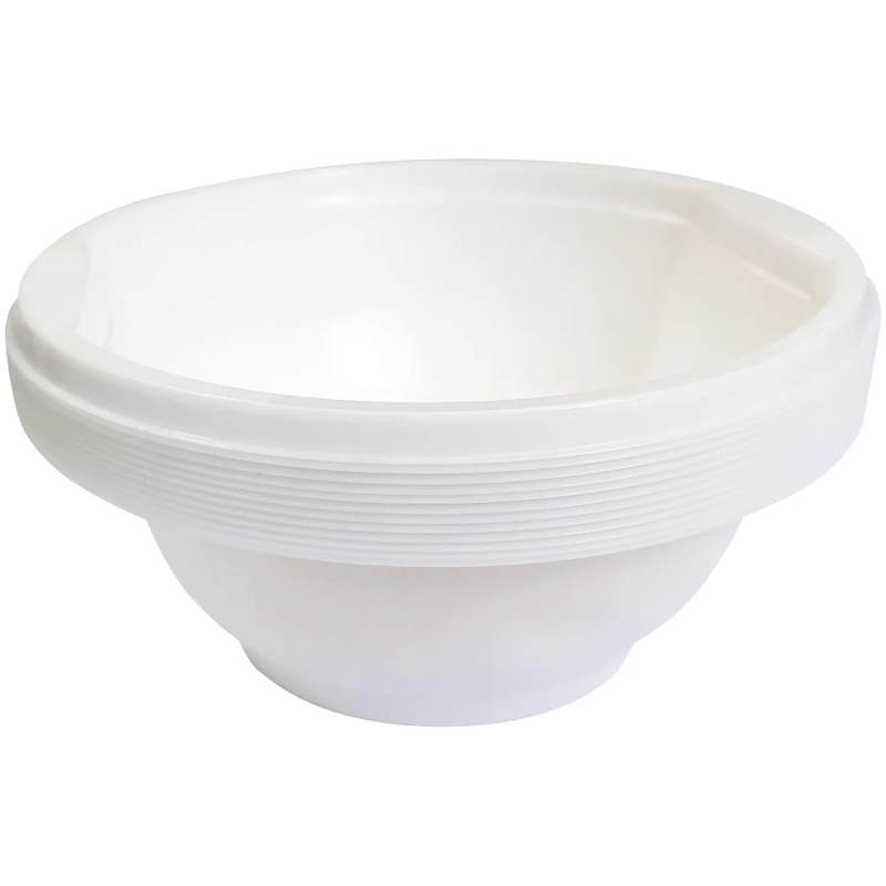 Миска одноразовая глубокая 0.6л, бел., ПП, 1000 шт/кор