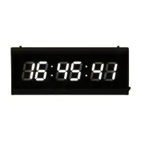 Часы электронные настенные &laquo;Соломон&raquo;, 48&times;19&times;3 см, 7.5&times;4 см, белая индикация