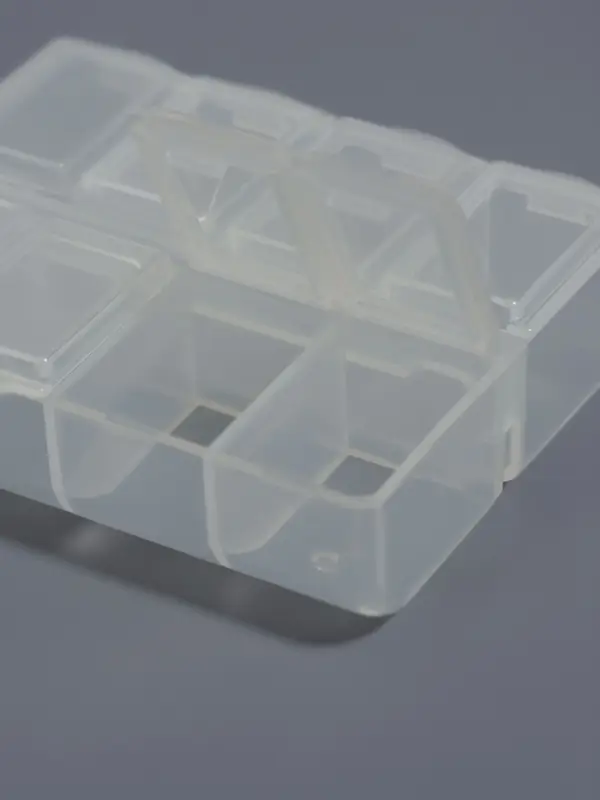 Органайзер для хранения мелочей, с подвесом, 8 ячеек, 8&times;6&times;2 см, прозрачный