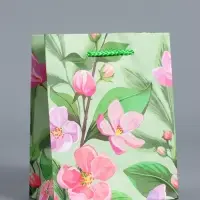 Пакет подарочный "Весеннее признание" ламинированый 11,5 х 14,5 х 6,5 см