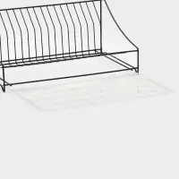 Сушилка для тарелок с поддоном 38*17,5*23,5 см, цвет черный Сушилка для тарелок с поддоном 38*17,5*23,5 см, цвет черный