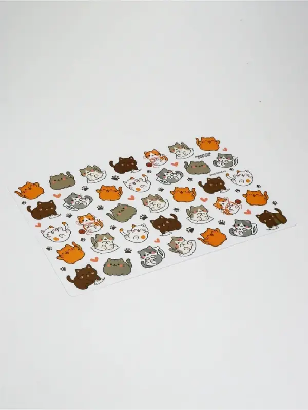 Коврик под миску &laquo;Много котиков!&raquo;, 43&times;28 см