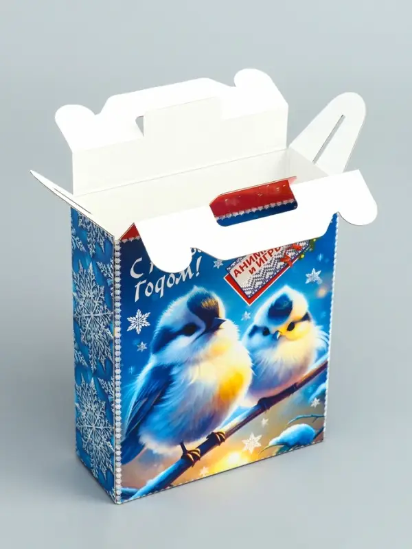 Подарочная новогодняя коробка «Зимняя трель» , 16.8×6.8×20.9 см Подарочная новогодняя коробка «Зимняя трель» , 16.8×6.8×20.9 см