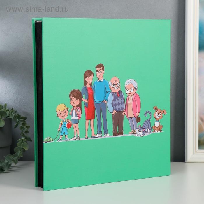 Фотоальбом на 1000 фото 10х15 см Фотоальбом на 1000 фото 10х15 см "Большая семья" кожзам, 36х34х7 см