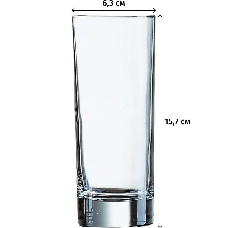 Стакан Хайбол 330 мл. d=63 мм. h=157 мм. Исланд, 12шт/уп, 48879