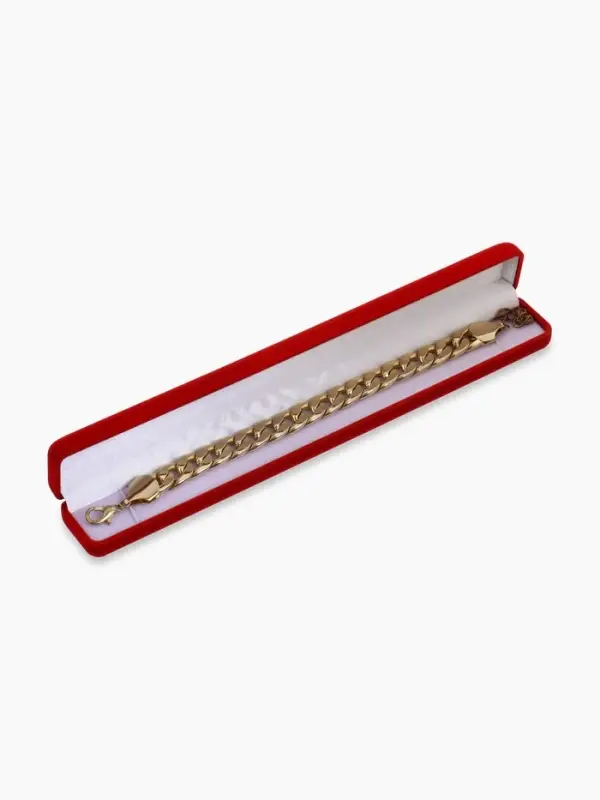 Футляр бархатный под браслет, цепочку, часы &laquo;Пенал&raquo;, 23.5&times;3 см, красный