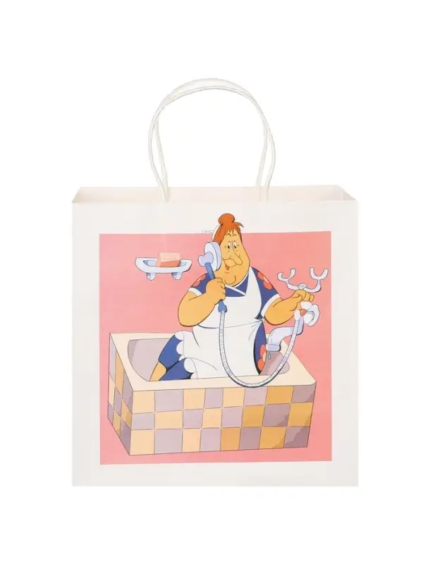 Пакет подарочный крафтовый &laquo;Ку-ку&raquo;, Малыш и Карлсон, 22&times;22&times;11 см