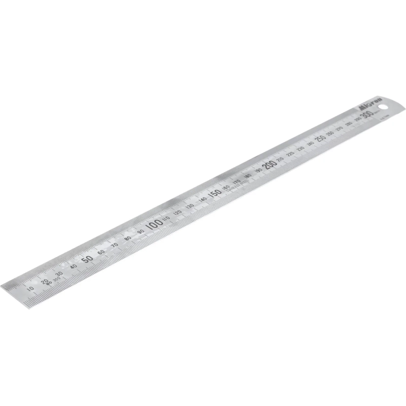Линейка  измерительная 300х25,4 мм металлическая Micron 34311