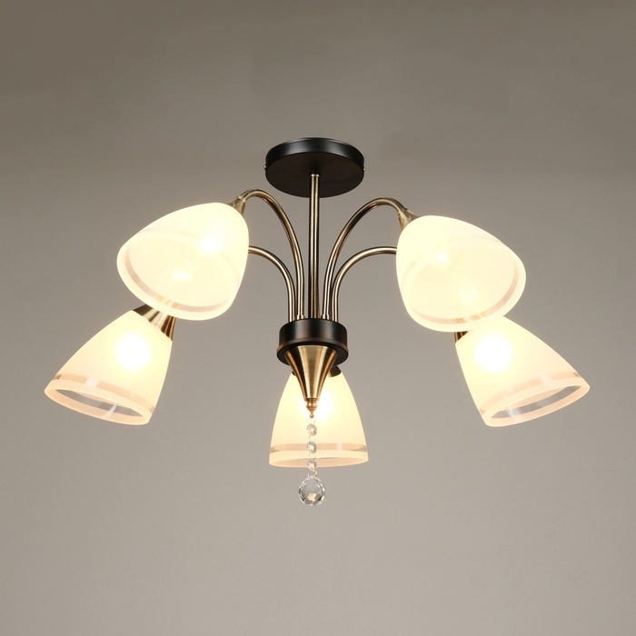 Люстра Люстра "Сандра" 5хЕ27 40Вт черно-бронзовый 65х65х30 см
