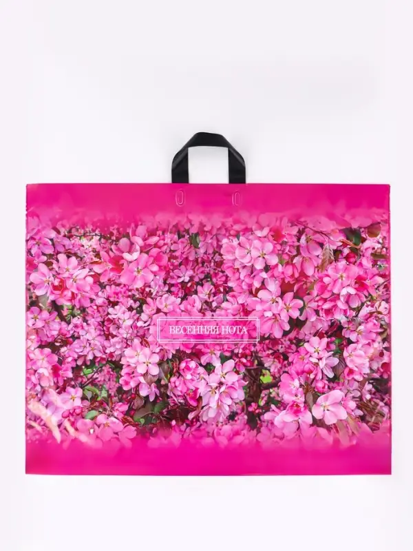 Пакет подарочный &laquo;Весенняя нота&raquo;, полиэтиленовый с петлевой ручкой, 71&times;55 см, 90 мкм 5860343