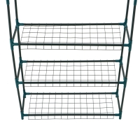 Парник-стеллаж, 3 полки, 110 × 22 × 65 см, металлический каркас d = 12 мм, чехол плёнка 80 мкм, Greengo