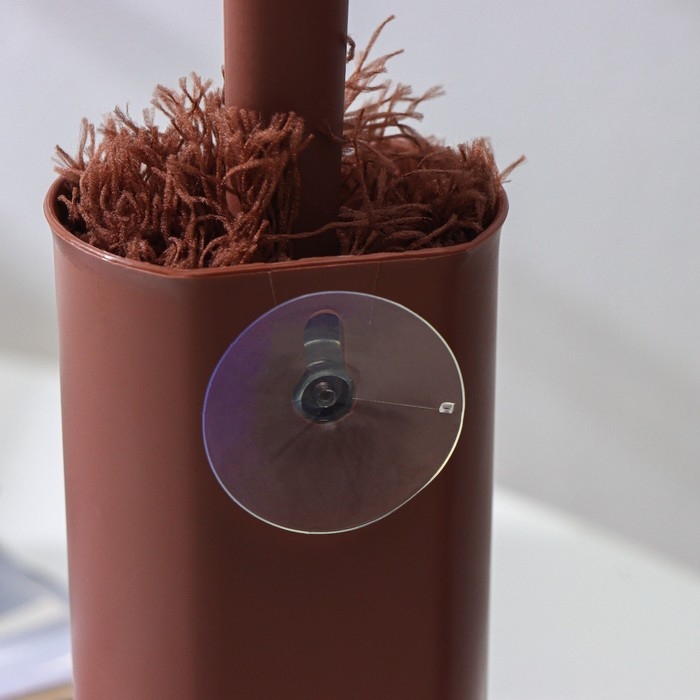 Щётка для удаления пыли Доляна «Антистатик», 29 см, с подставкой на присоске, микрофибра, цвет коричневый Щётка для удаления пыли Доляна «Антистатик», 29 см, с подставкой на присоске, микрофибра, цвет коричневый