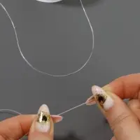 Нить для плетения, эластичная, 100&plusmn;1 м, d=1 мм, прозрачная