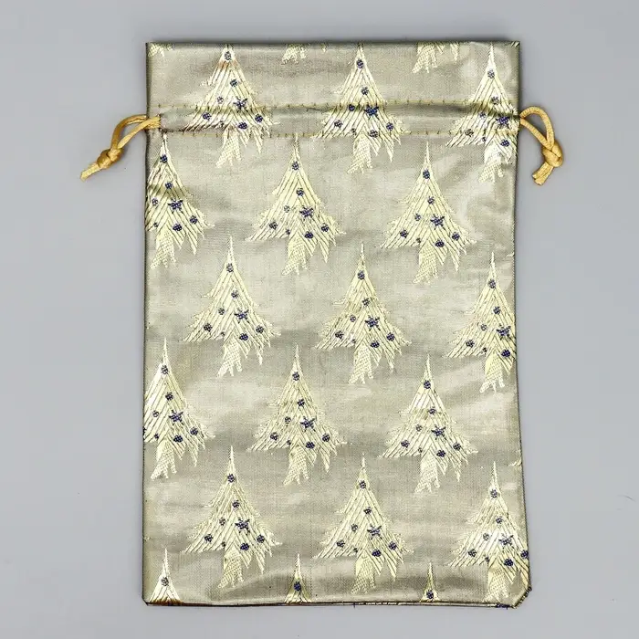 Мешочек подарочный парча &laquo;Новогодняя ночь&raquo;, 16&times;24 см &plusmn; 1.5 см
