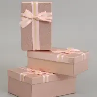 Набор подарочных коробок 3 в 1, прямоугольные 23&times;16&times;9.5 21&times;14&times;8.0 19&times;12&times;6.5 см