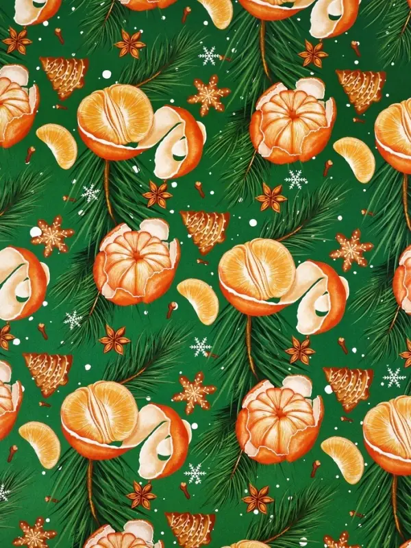 Набор упаковочной бумаги &laquo;Зимняя сказка&raquo;, 4 листа, 70 &times; 100 см