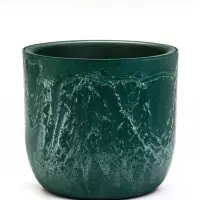Кашпо со вставкой 7,8 л d28 см h25,5 см МИКРИТ зеленый слайн