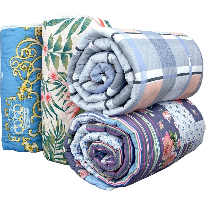 Одеяло 2сп (наполн.: ватин РВ 200г/м2; чехол: лавсан ПЭ 100%), ассорти