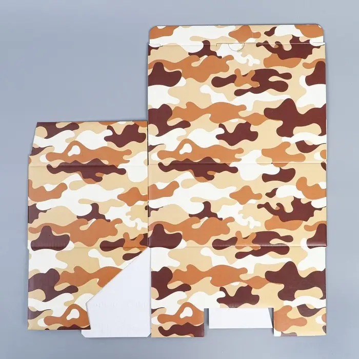 Коробка подарочная сборная, упаковка, «Милитари», 22 х 15 х 10 см