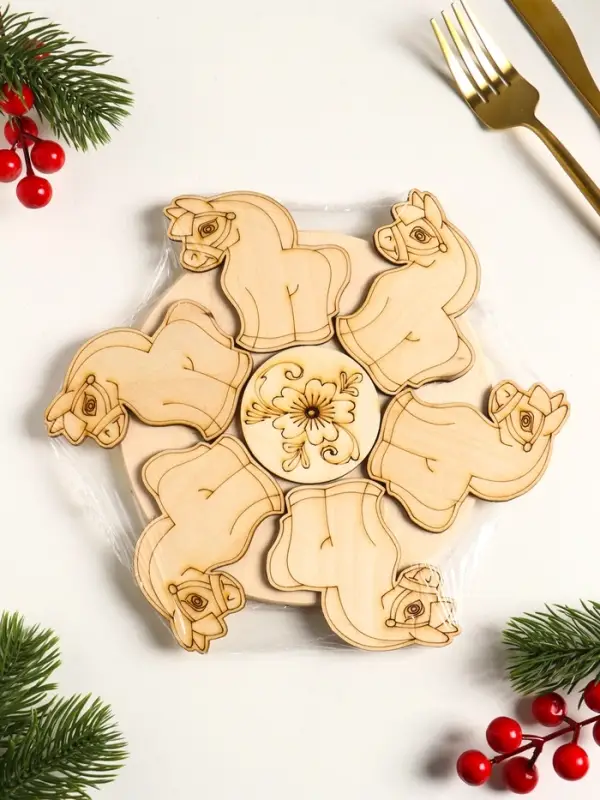 Подставка под горячее Лошадка, 20см, можжевельник Подставка под горячее Лошадка, 20см, можжевельник