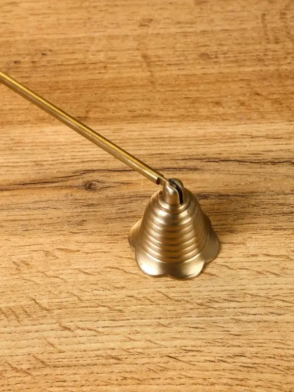 Гаситель для свечей "Спираль" латунь 28 см