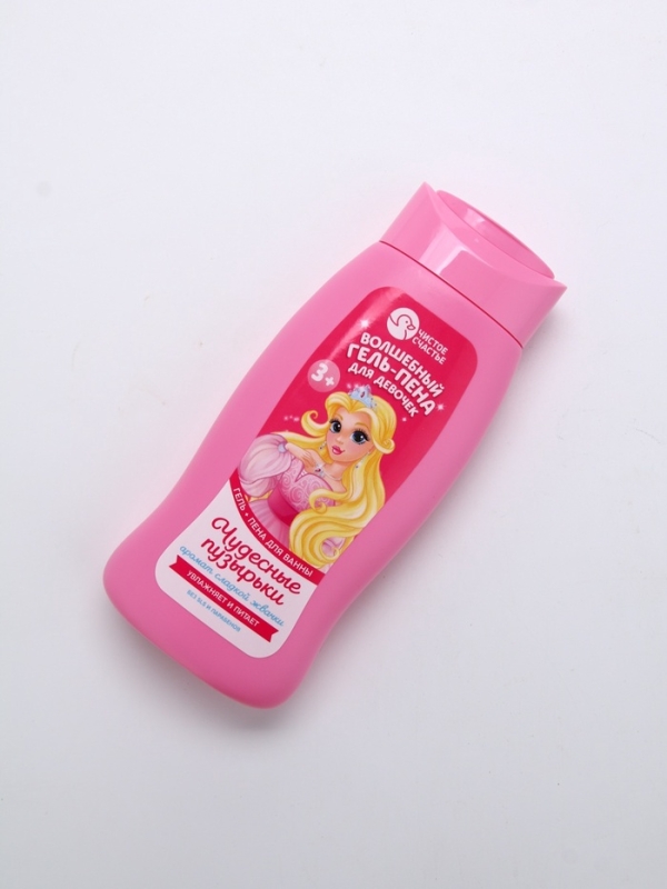 Гель-пена для девочек  Гель-пена для девочек "Волшебная пена", сладкая жвачка, 250 мл