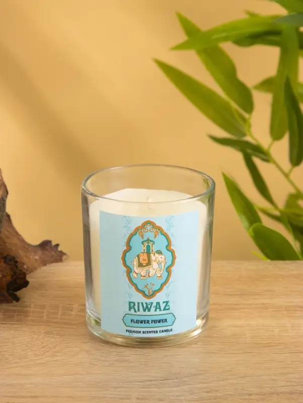 Свеча ароматическая в стекле "Гардения" соевый воск 120гр