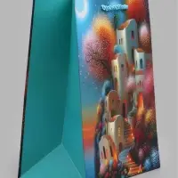 Пакет подарочный ламинированный "Город", S 18 x 23 х 10 см