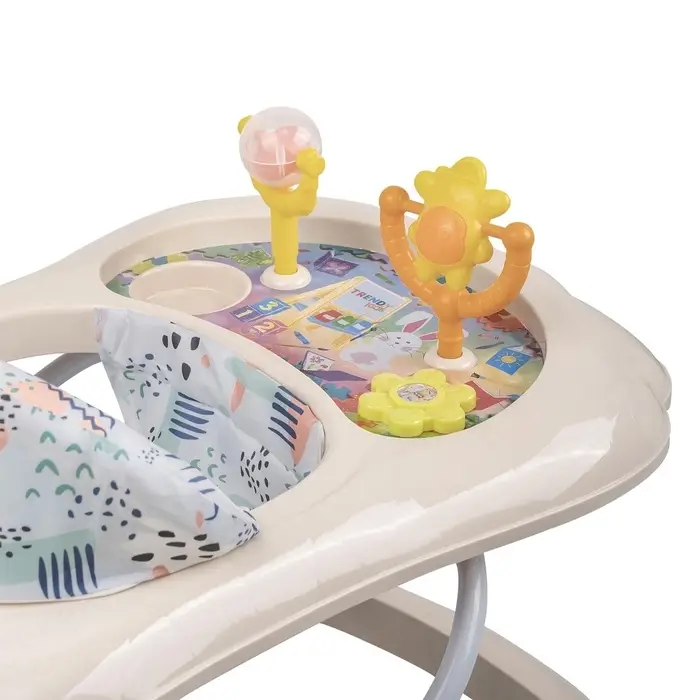 Ходунки «Верный друг», 7 колес, муз. игрушки, бежевый