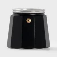 Кофеварка гейзерная Доляна Alum black, на 6 чашек, 300 мл, алюминий, чёрная