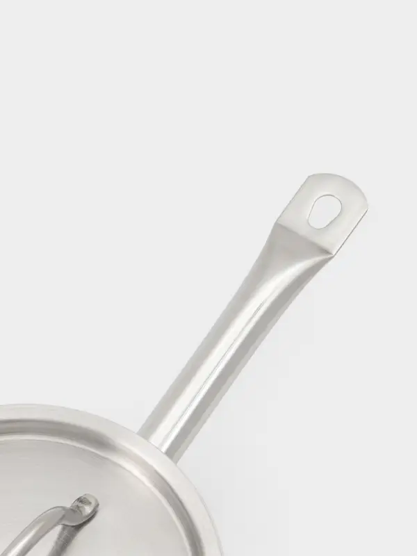 Ковш Hanna Kn&ouml;vell, 2 л, d=16, h=10 см, с крышкой, толщина стенки 0.8 мм, индукция, нержавеющая сталь