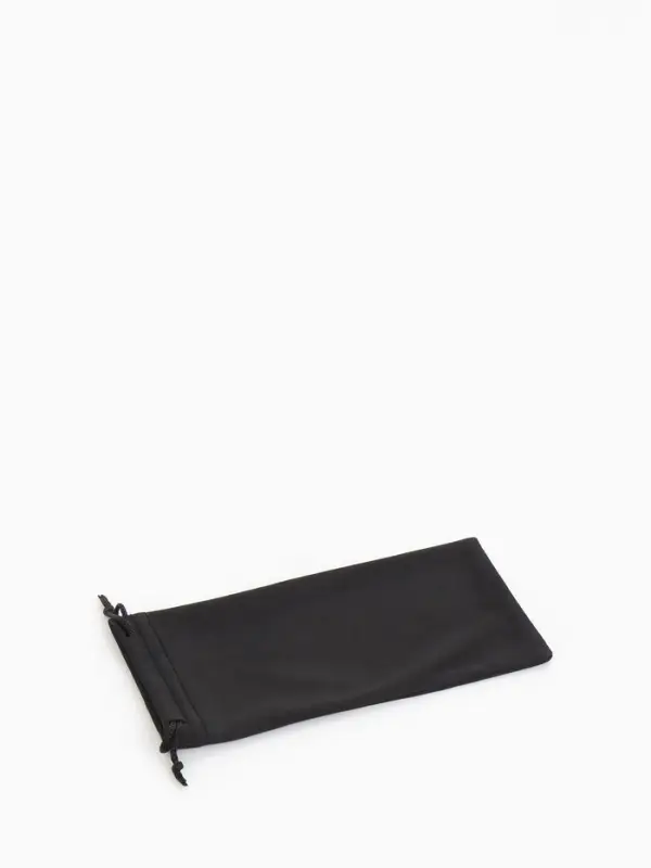 Чехол для очков на затяжке, плотность 110 г/м&sup2;, размер 8.7&times;0.5&times;17.5 см, чёрный