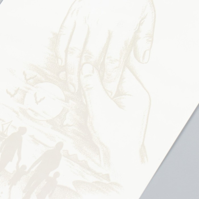 Татуировка на тело синяя Татуировка на тело синяя "Семья на прогулке" 18х11 см