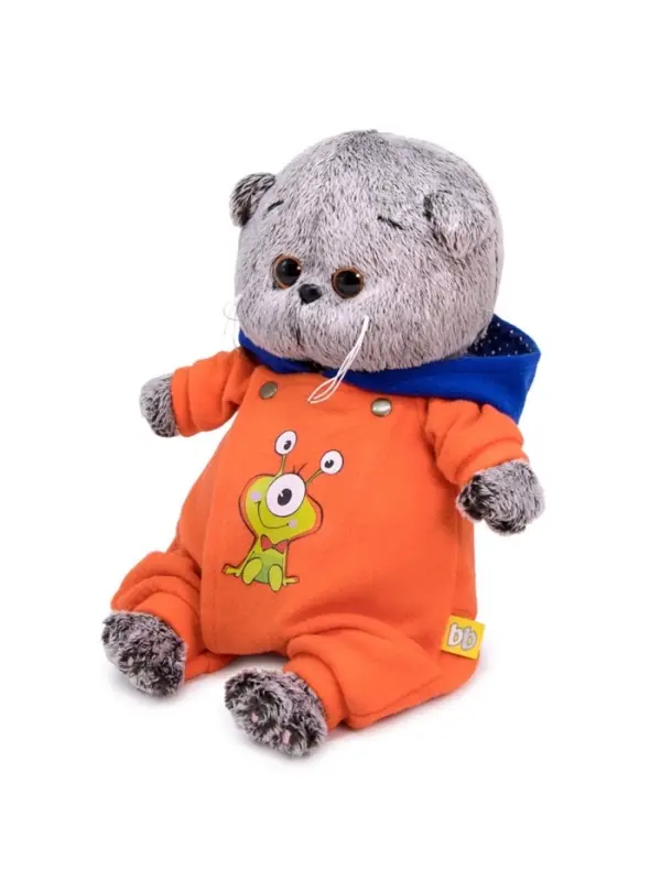 Мягкая игрушка &laquo;Кот Басик Baby в комбинезоне с монстриком&raquo;, 20 см
